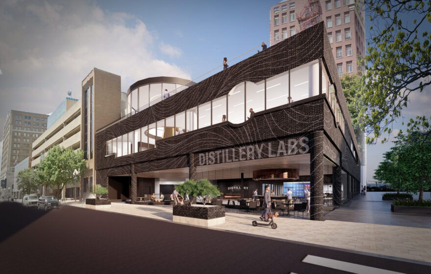 Distillery Labs' planned building entrance