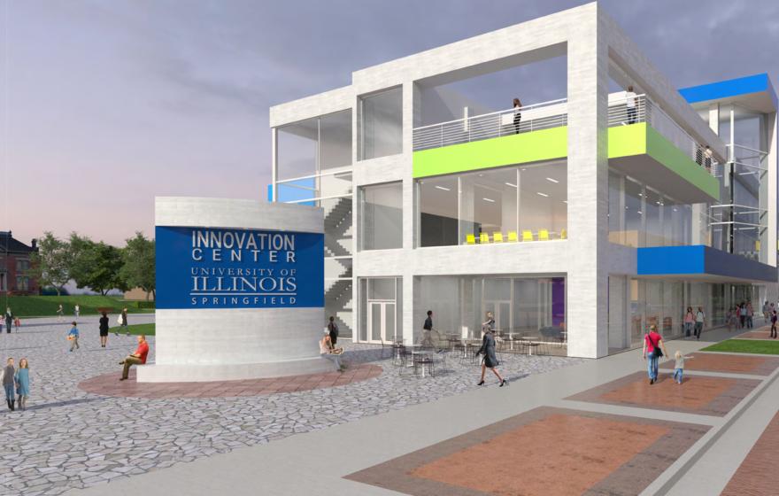 A rendering of the UIS Innovation Center